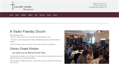 Desktop Screenshot of calvarywindsor.org